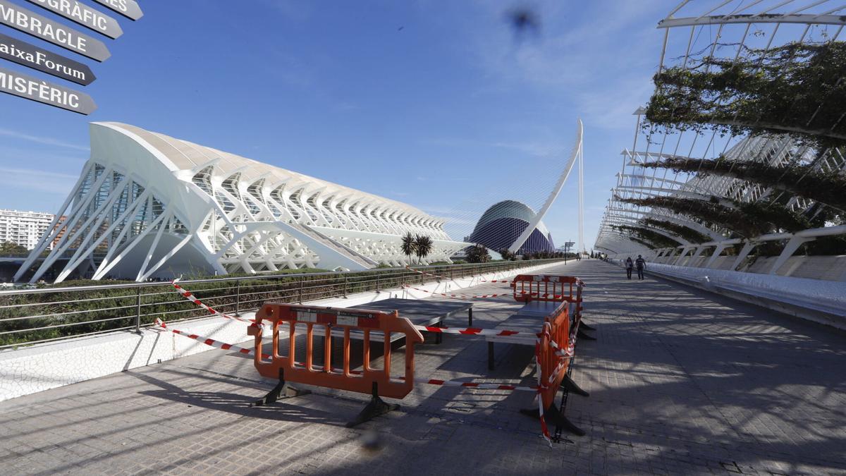 Preparativos para el funeral de estado para las víctimas de la DANA en la ciudad de las artes y las ciencias de Valencia
