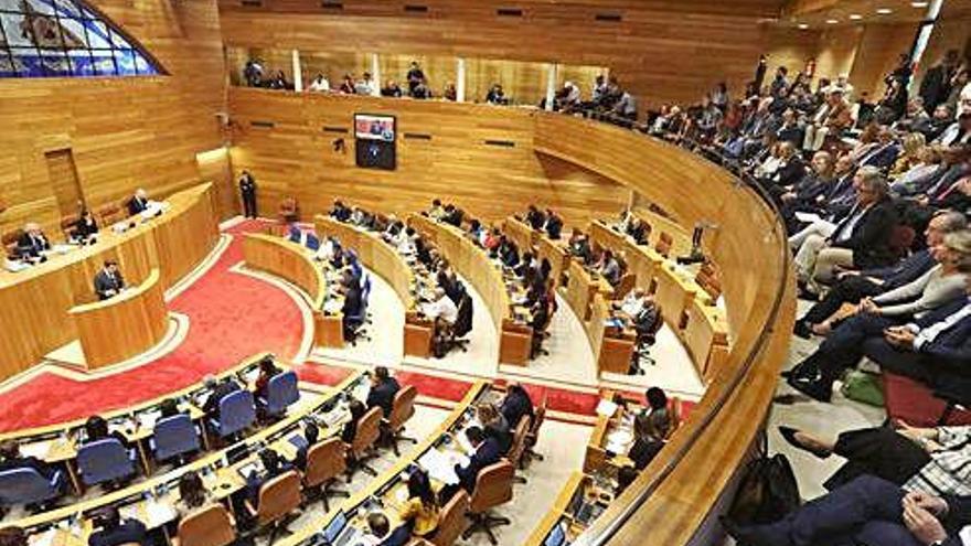 Pleno del Parlamento gallego, el pasado mes de septiembre.