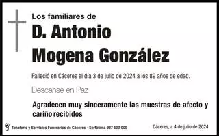 D. Antonio Mogena González