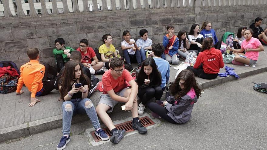 Alumnos del Montedeva en la comida de final de curso.