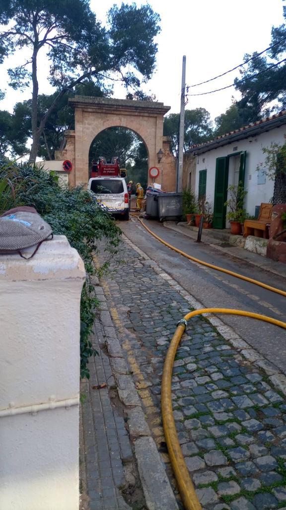 Incendio de una vivienda en la calle Polvorí de Palma