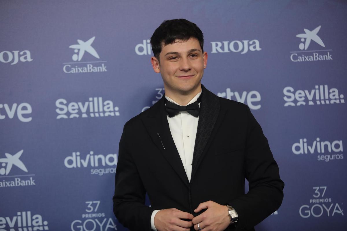 Christian Checa, durante la 37ª edición de los Premios Goya, celebrados en Sevilla.