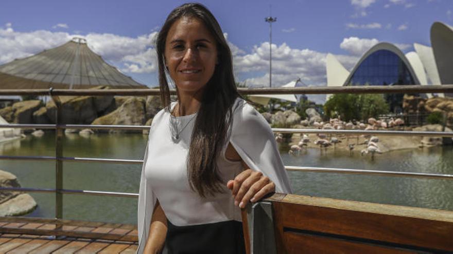 Anabel Medina, en el Oceanogràfic de Valencia