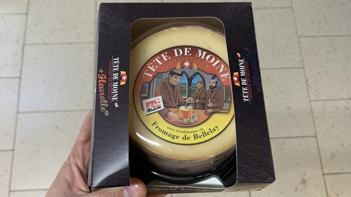 El queso Tête de Moine.