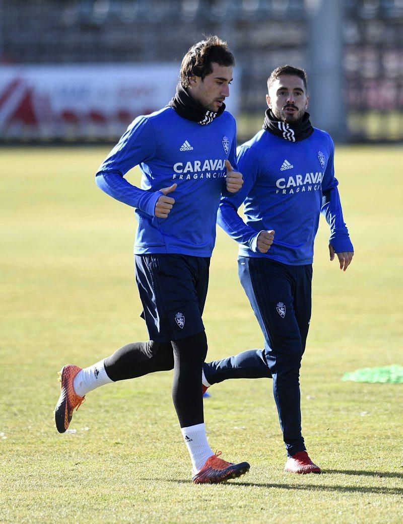 Sesión de entrenamiento del Real Zaragoza