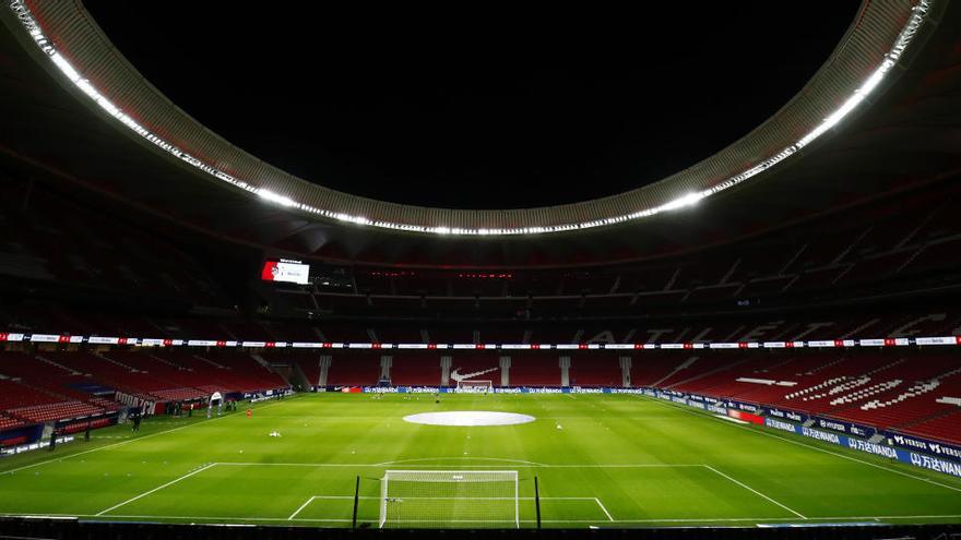 El estadio Wanda Metropolitano, vacío.