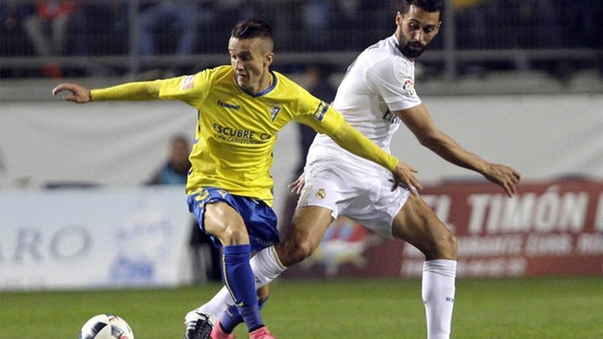 Imagen del partido entre el Cádiz y el Real Madrid