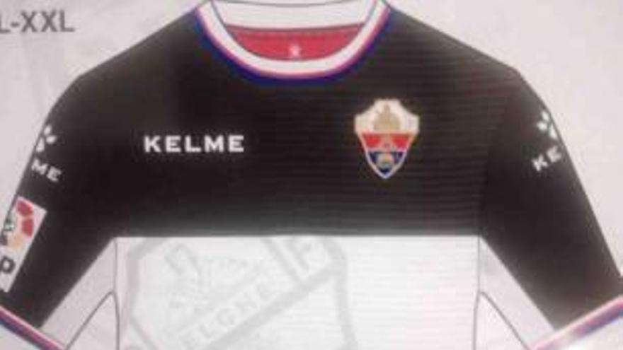 Diseño del tercer uniforme que vestirá el Elche si juega en Segunda.