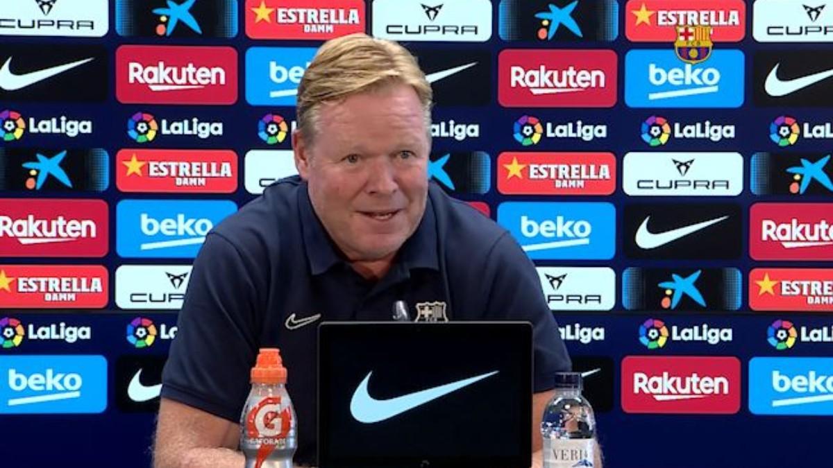 Koeman, en rueda de prensa