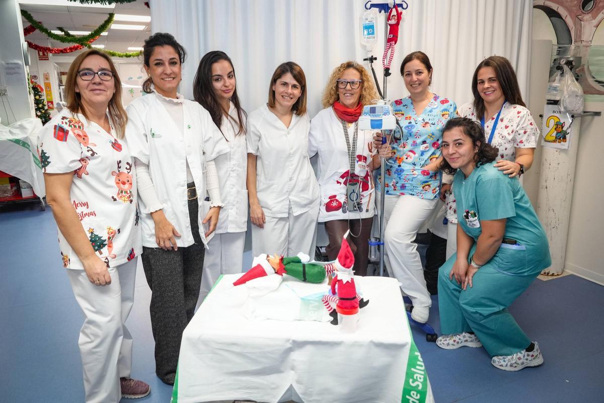 Las sanitarias de la planta se encargan de supervisar las fechorías de los elfos.