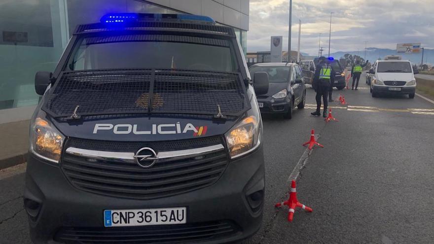 Uno de los controles realizados a lo largo de este fin de semana.