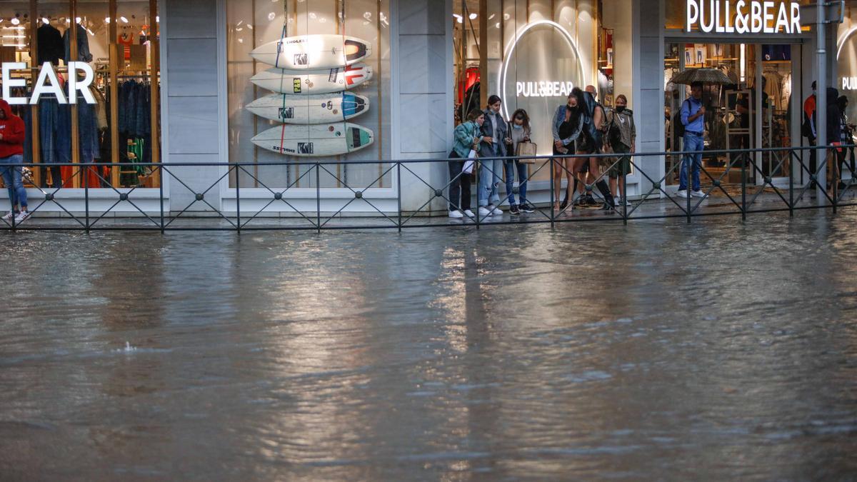 Imágenes de la lluvia en Ibiza