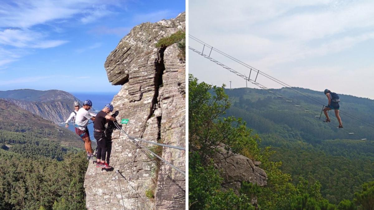 Este recorrido entre cables y puentes te ofrece las vistas más espectaculares de los acantilados más altos de Galicia.