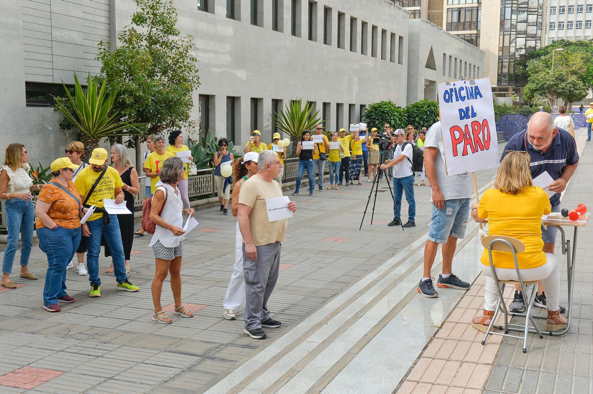 Concentración del comité de huelga de la administración general de la CCAA