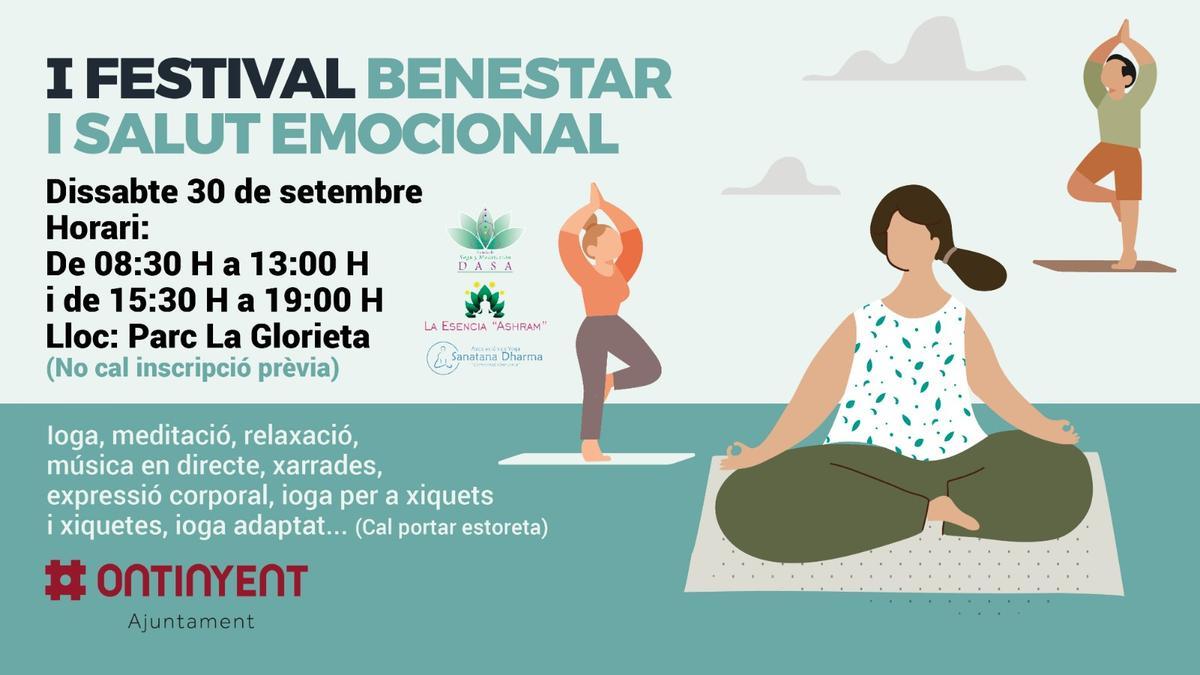 Cartel del I Festival de Bienestar y Salud Emocional.-