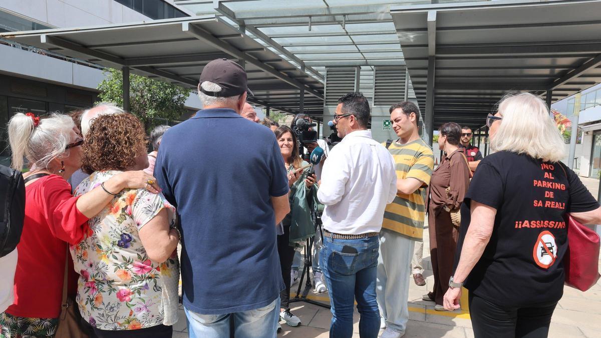 La movilización de los vecinos de Ibiza en contra del 'macroparking' en sa Real.