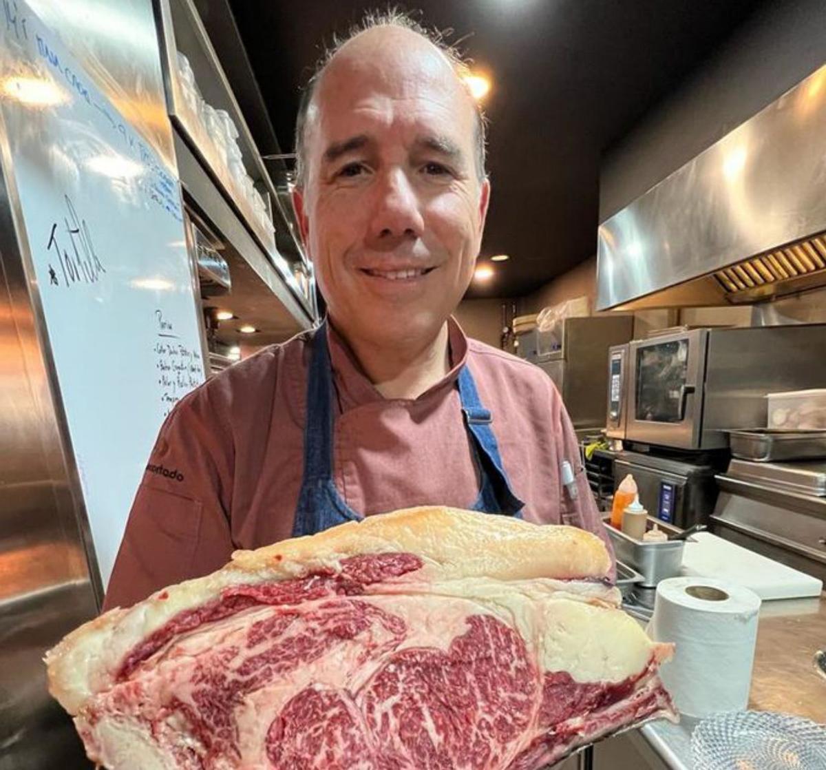 Fernando González
Morillas, jefe de cocina
de Palocortado. L.O.