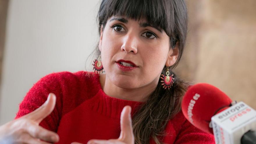 La coordinadora general de Podemos Andalucía, Teresa Rodríguez