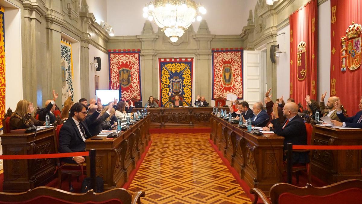 Votación en el Pleno Municipal de este jueves en Cartagena