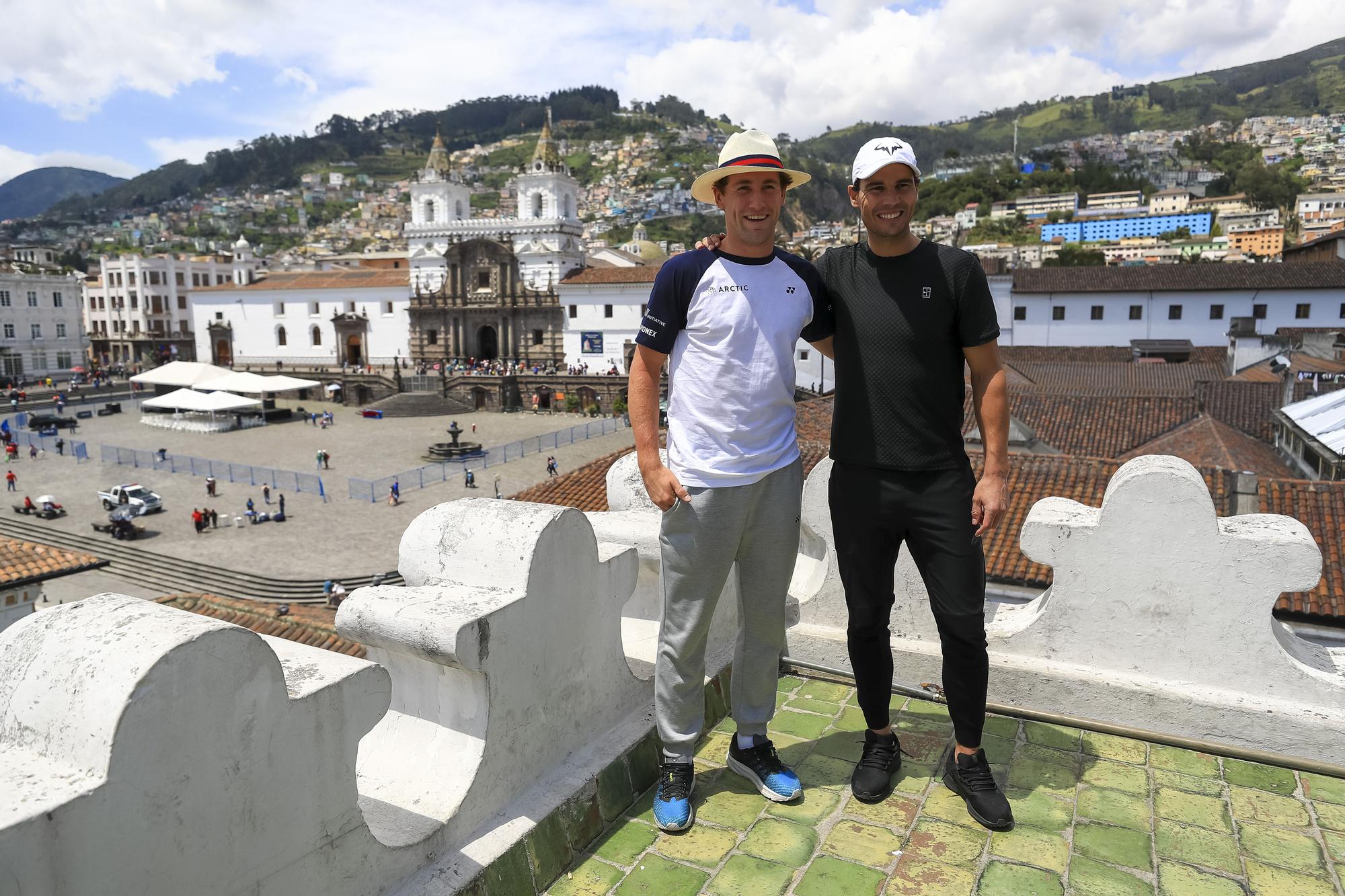 Recorrido de Rafael Nadal y Casper Ruud en Quito