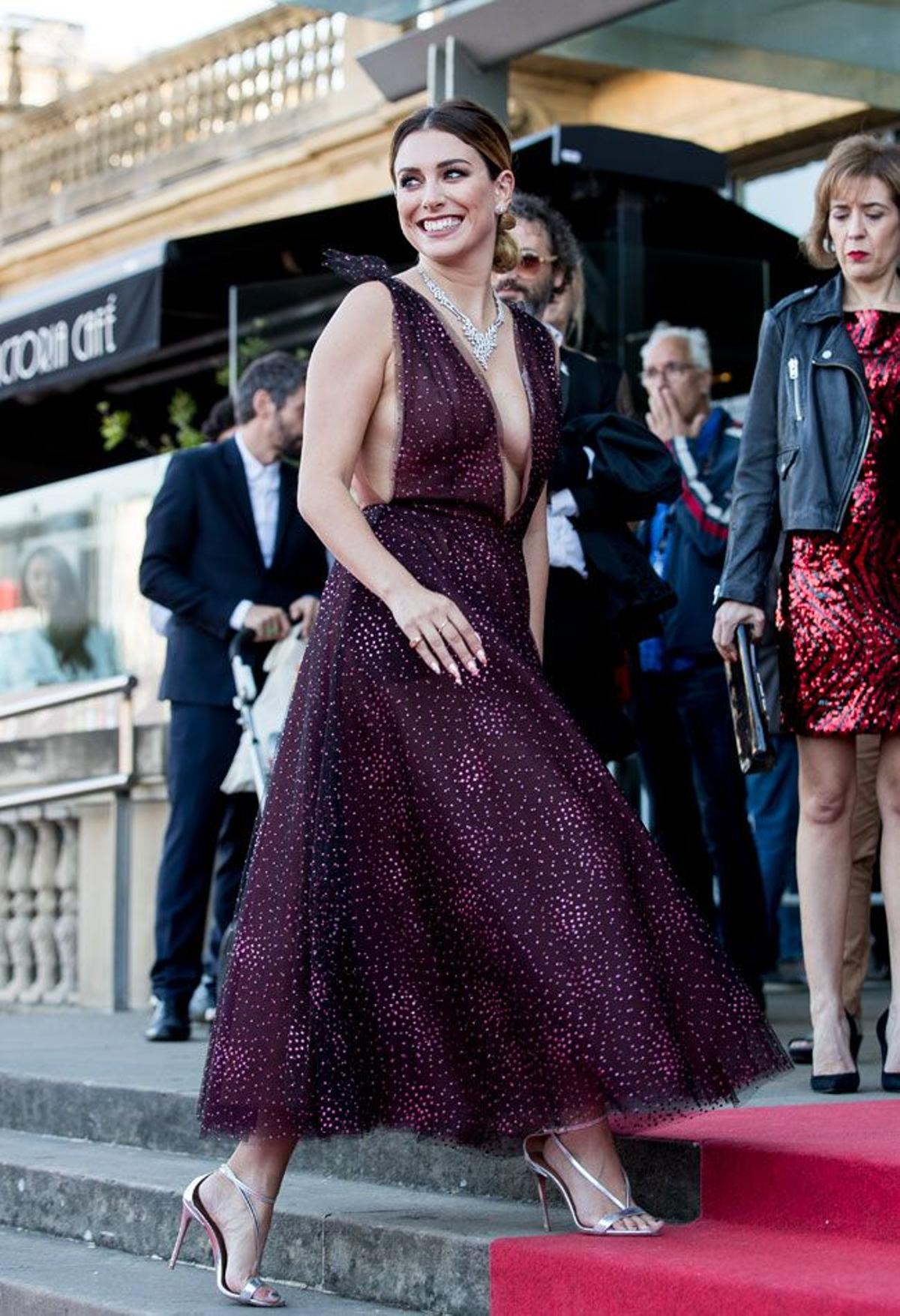 Blanca Suárez con look de Pedro del Hierro en el Festival de Cine de San Sebastián