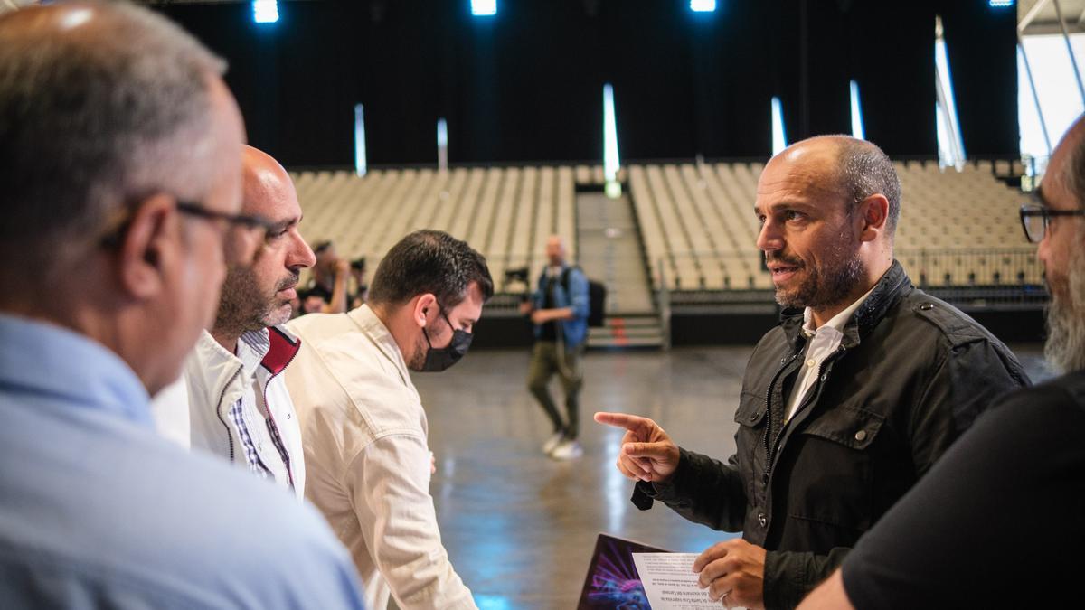 Visita de la organización al recinto ferial de la capital tinerfeña.