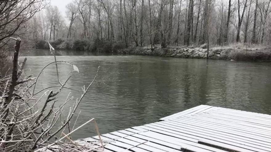 Zamora, la ciudad del hielo tras una nueva cencellada