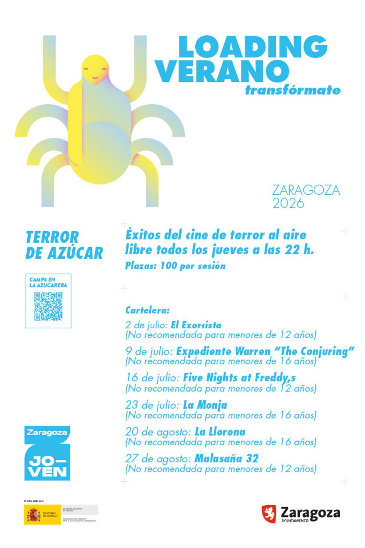 El cartel de la edición de proyecciones al aire libre.