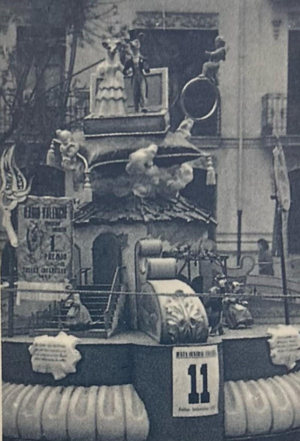 La falla de 1957, ganadora del primer premio