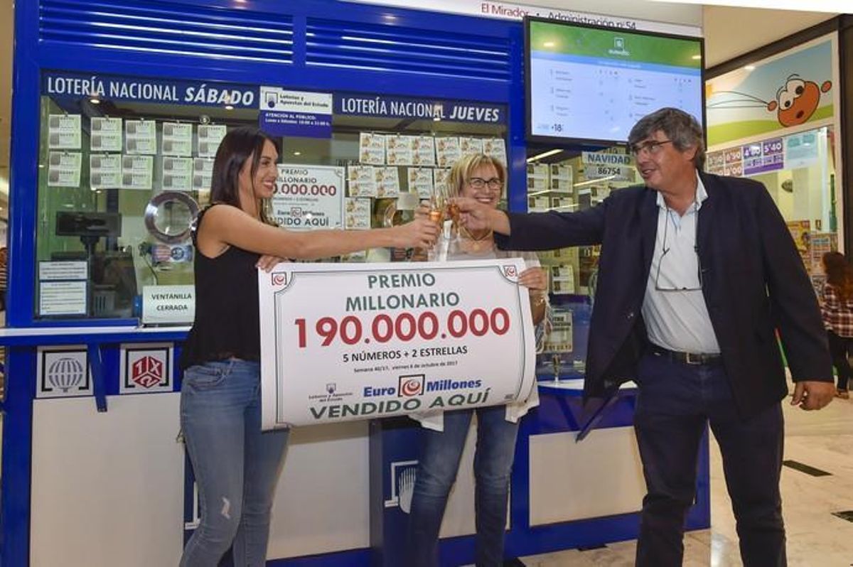 La administración de loteria nº 54, en el  Centro Comercial El Mirador
