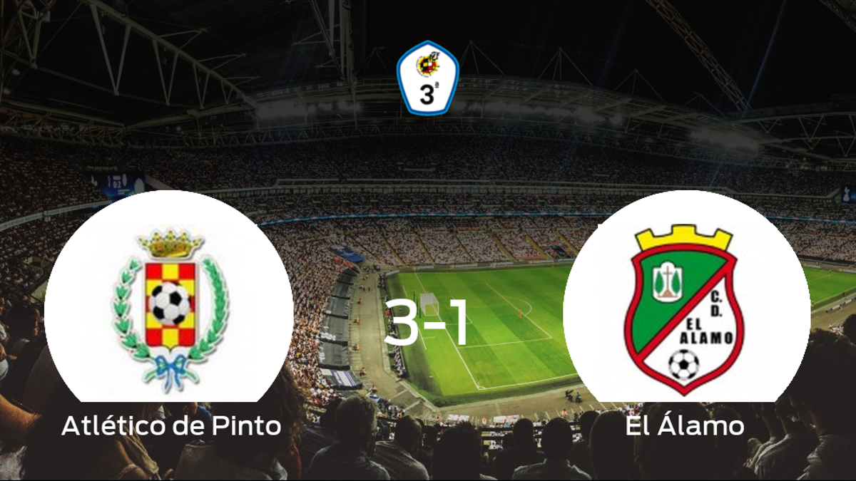 El Atlético de Pinto consigue la victoria en casa frente a El Álamo (3-1)