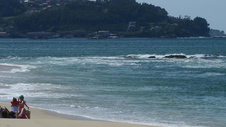 Playa de Portomaior, este jueves. // G. Núñez