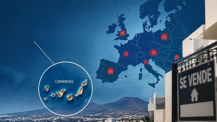 Canarias entra en el mapa europeo de la crisis de vivienda: 26 de sus 30 grandes municipios sufren una fuerte presión residencial