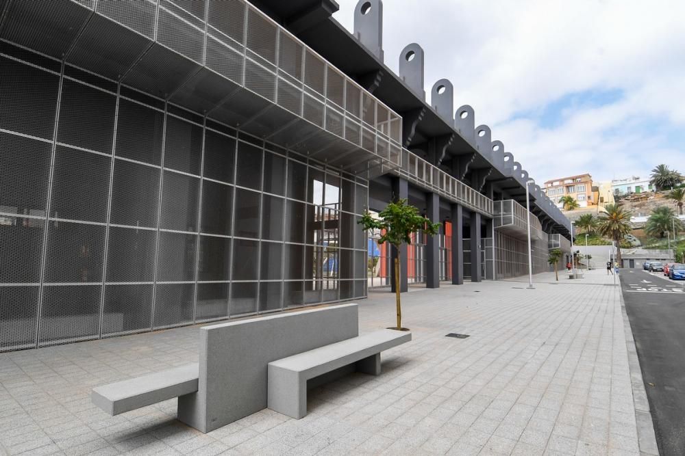 Obras en el parque del Estadio Insular