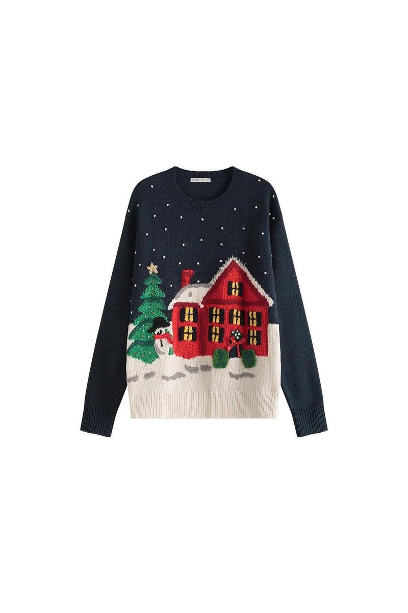 Jersey Navidad casita de Oysho. (Precio: 39,99 euros)