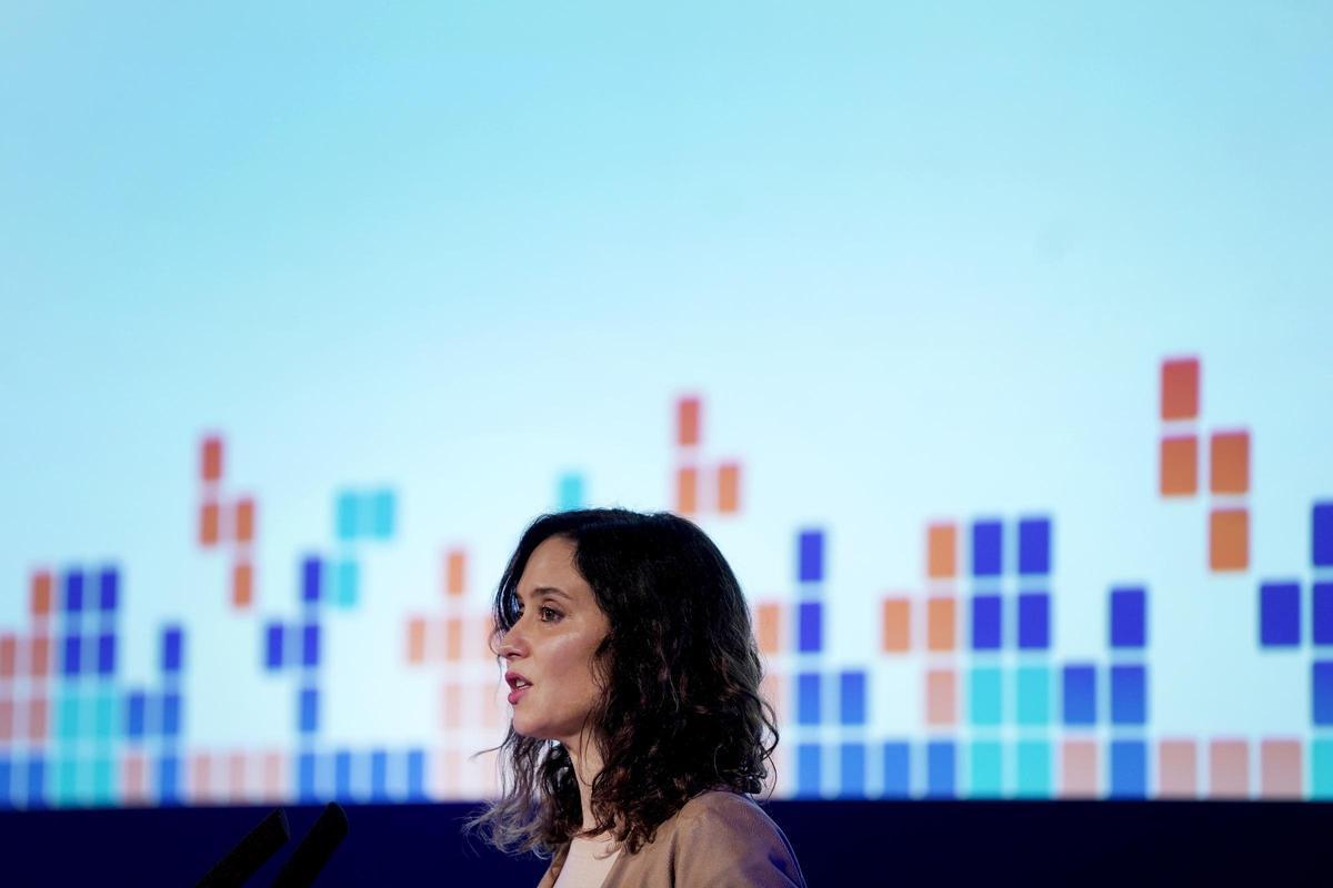 Madrid. 09.04.2024. Isabel Diaz Ayuso en el Encuentro del Comercio de CEOE