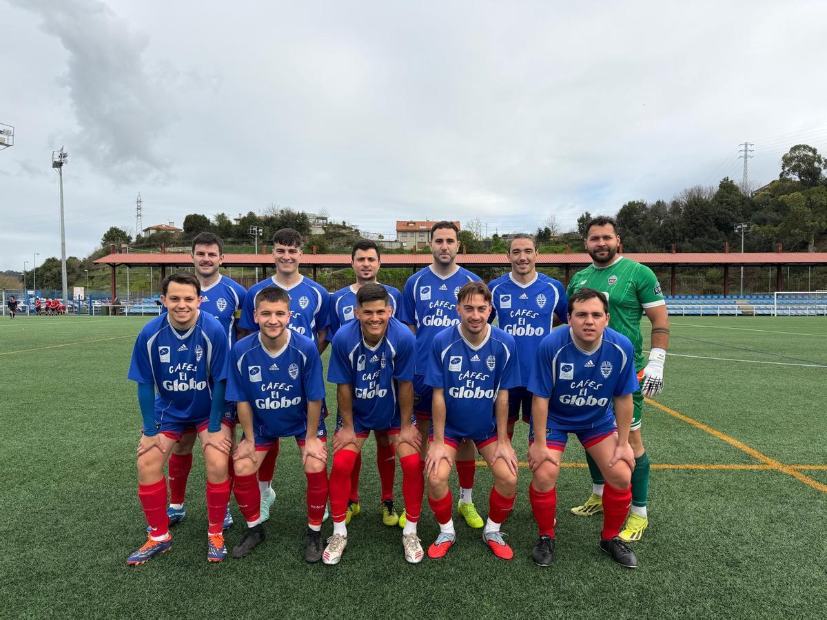 El 'once' inicial del Salas.