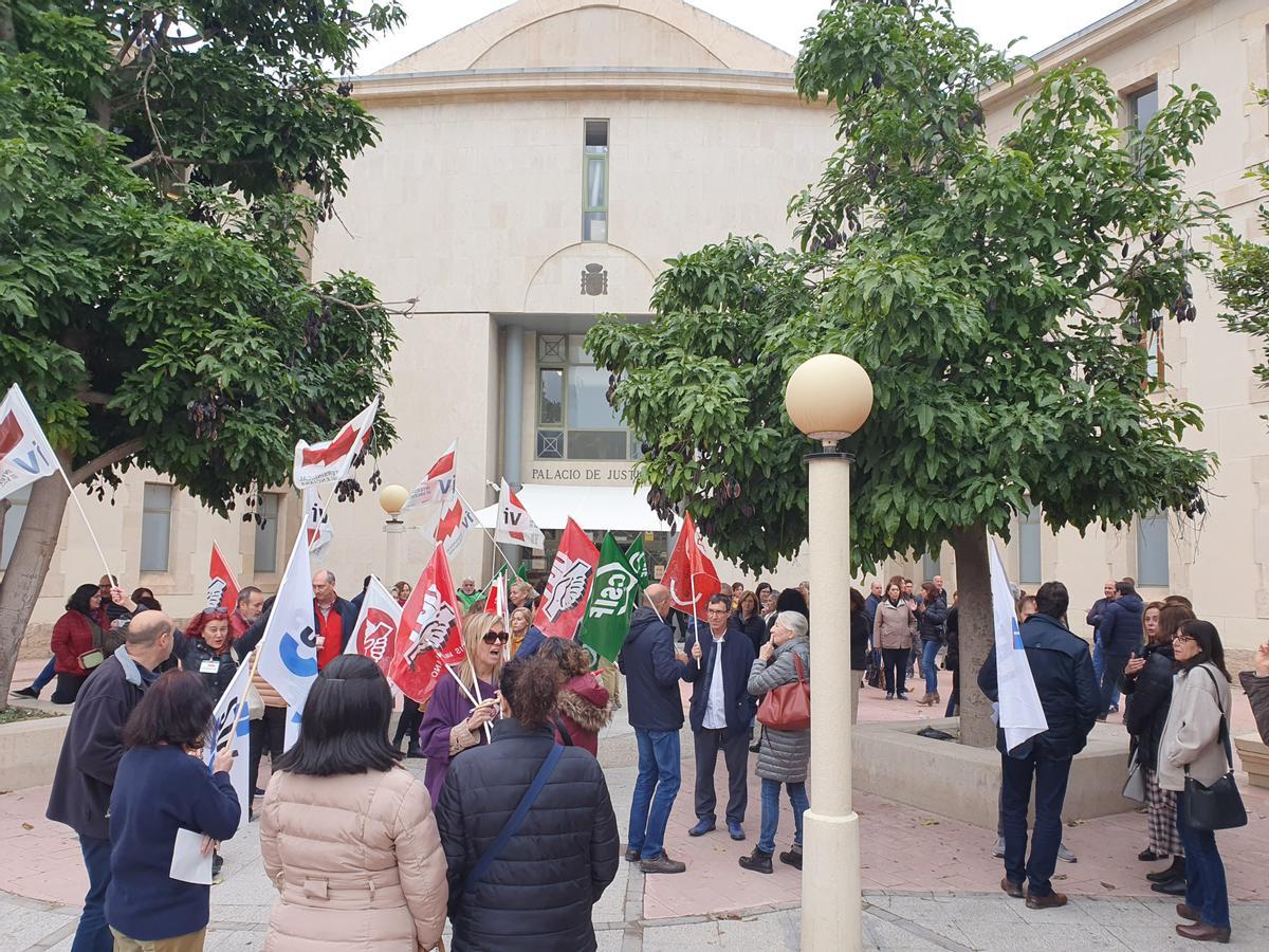 La protesta celebrada en Alicante.