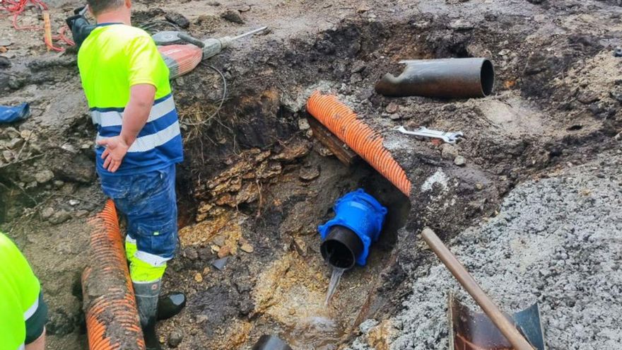 Cortes de agua en A Corveira y Vilaboa