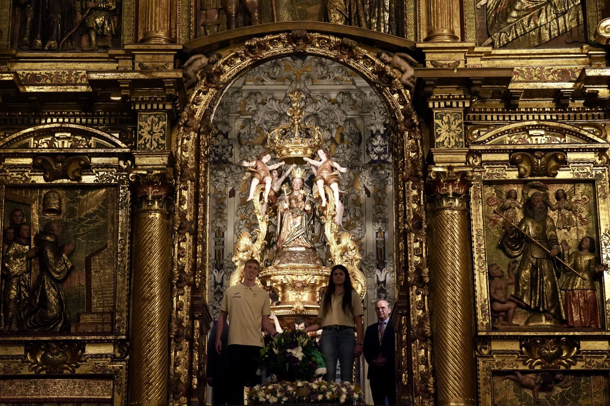 El Unicaja visita el Santuario de Nuestra Señora de la Victoria