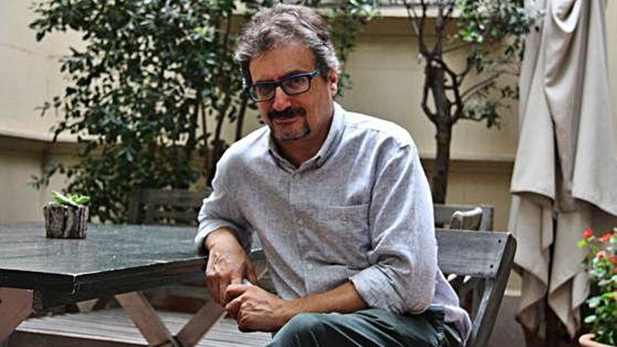 L&#039;autor de «Victus» i «La pell freda», Albert Sánchez Piñol, en la presentació del seu nou llibre de relats