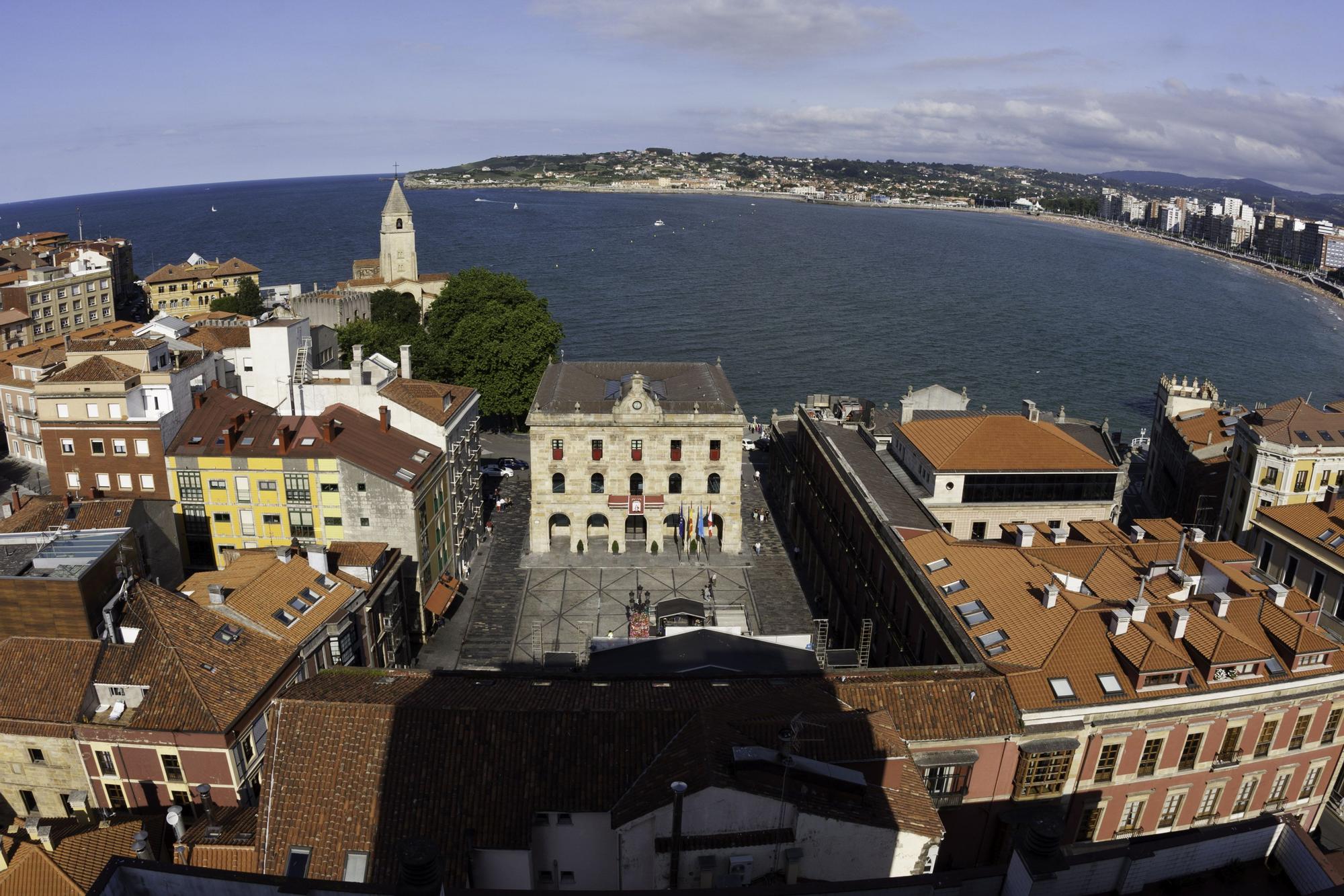 En imágenes: Así se ve Gijón desde el aire