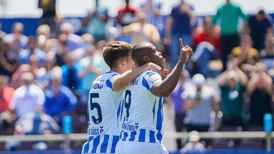 El brasileño Vinicius Tanque, hoy en el Estadi Balear.