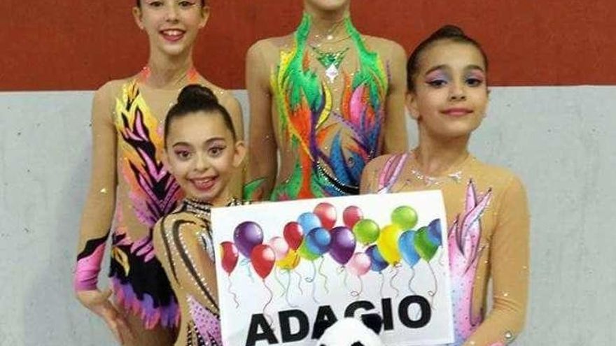 Las gimnastas del Adagio de Langreo consiguen buenos resultados