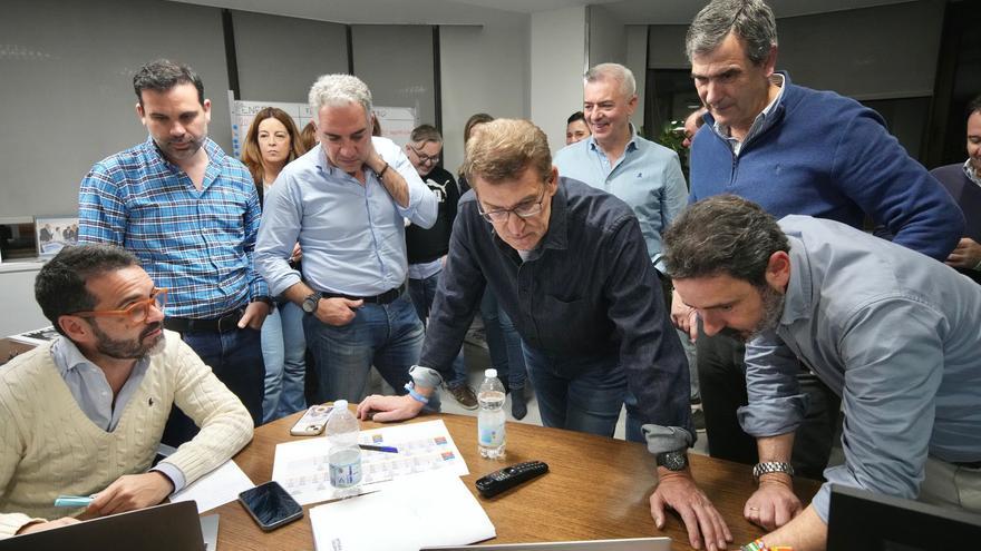 Trances malagueños de la noche electoral gallega