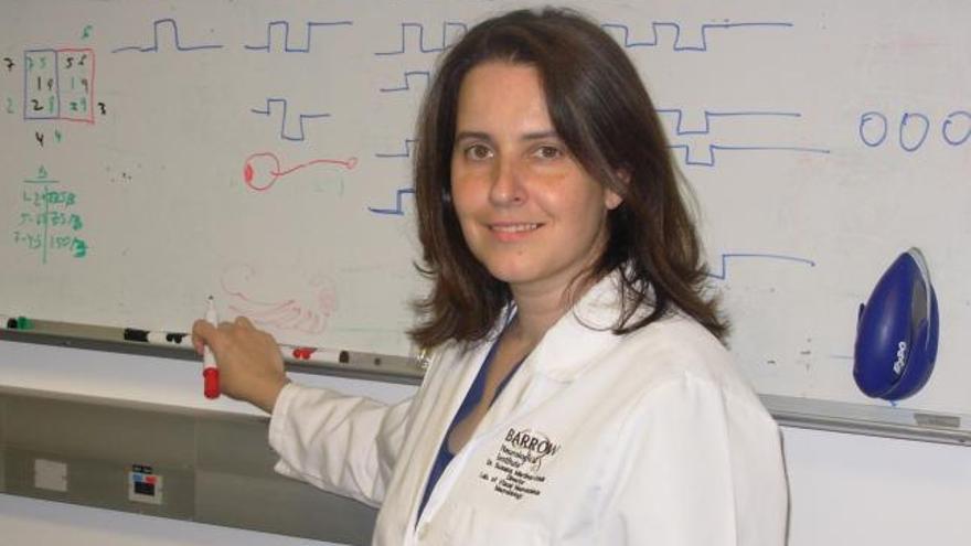 La neurocientífica Susana Martínez-Conde, en el laboratorio del Neurological Institute de Phoenix, Arizona (EE UU).