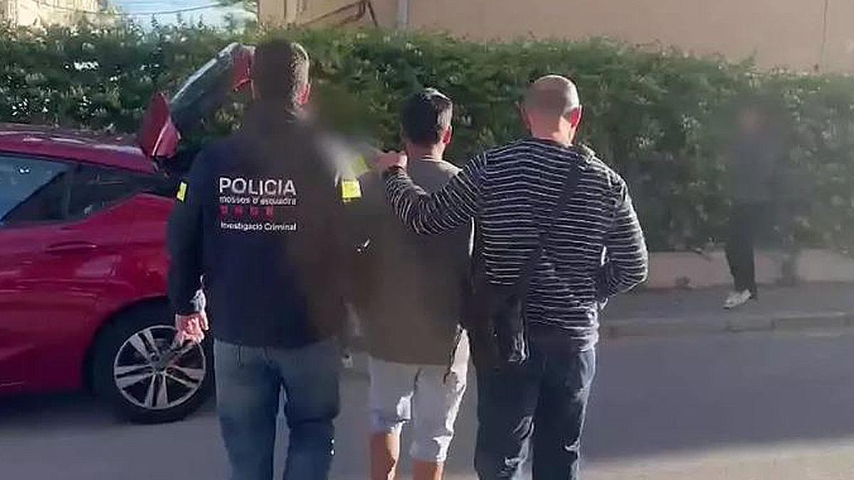 Imagen de uno de los detenidos en esta operación de Mossos Imagen de uno de los detenidos en esta operación de Mossos