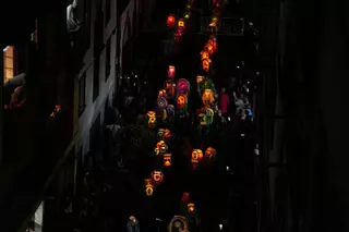 La Pandorga 'enciende' la noche de Santa Cruz de La Palma
