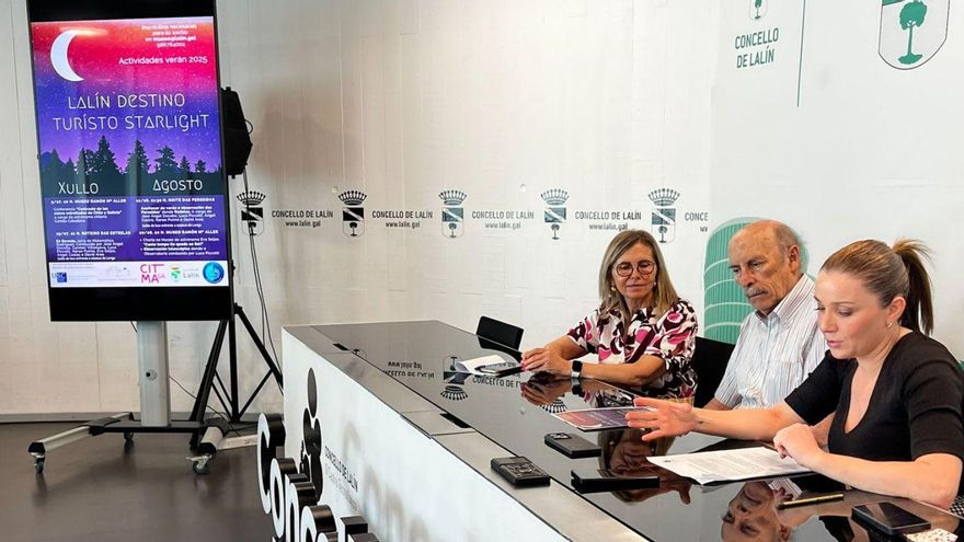 Paz Pérez, José Ángel Docobo y Begoña Blanco en la presentación de las actividades.