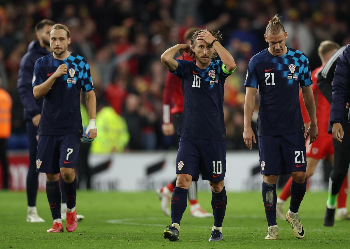Luka Modric, capitán de Croacia, tras la derrota frente a Gales en la fase de clasificación de la Euro 2024.